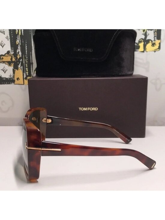 New Authentic Tom Ford Women\'s Gradient Brown Sunglasses TF1117 53p main image 12